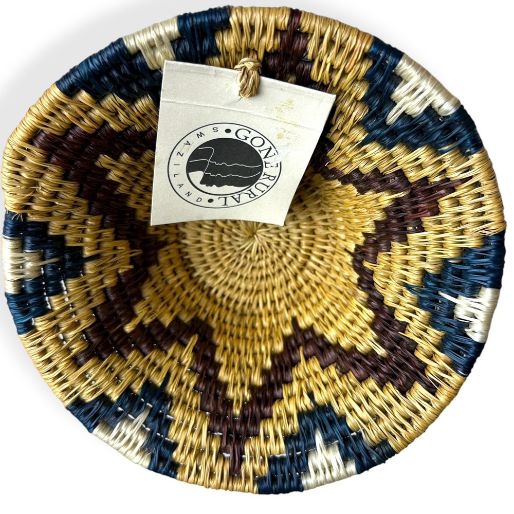 NEW "Gone Rural" Handmade Sisal Nesting Basket Bowl‎ from Swaziland 6"